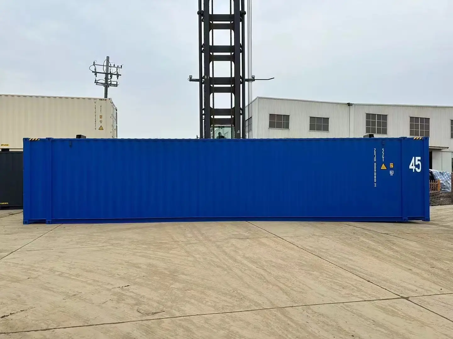 New 45ft High Cube Shipping Container – Bold Blue Finish - Image 3