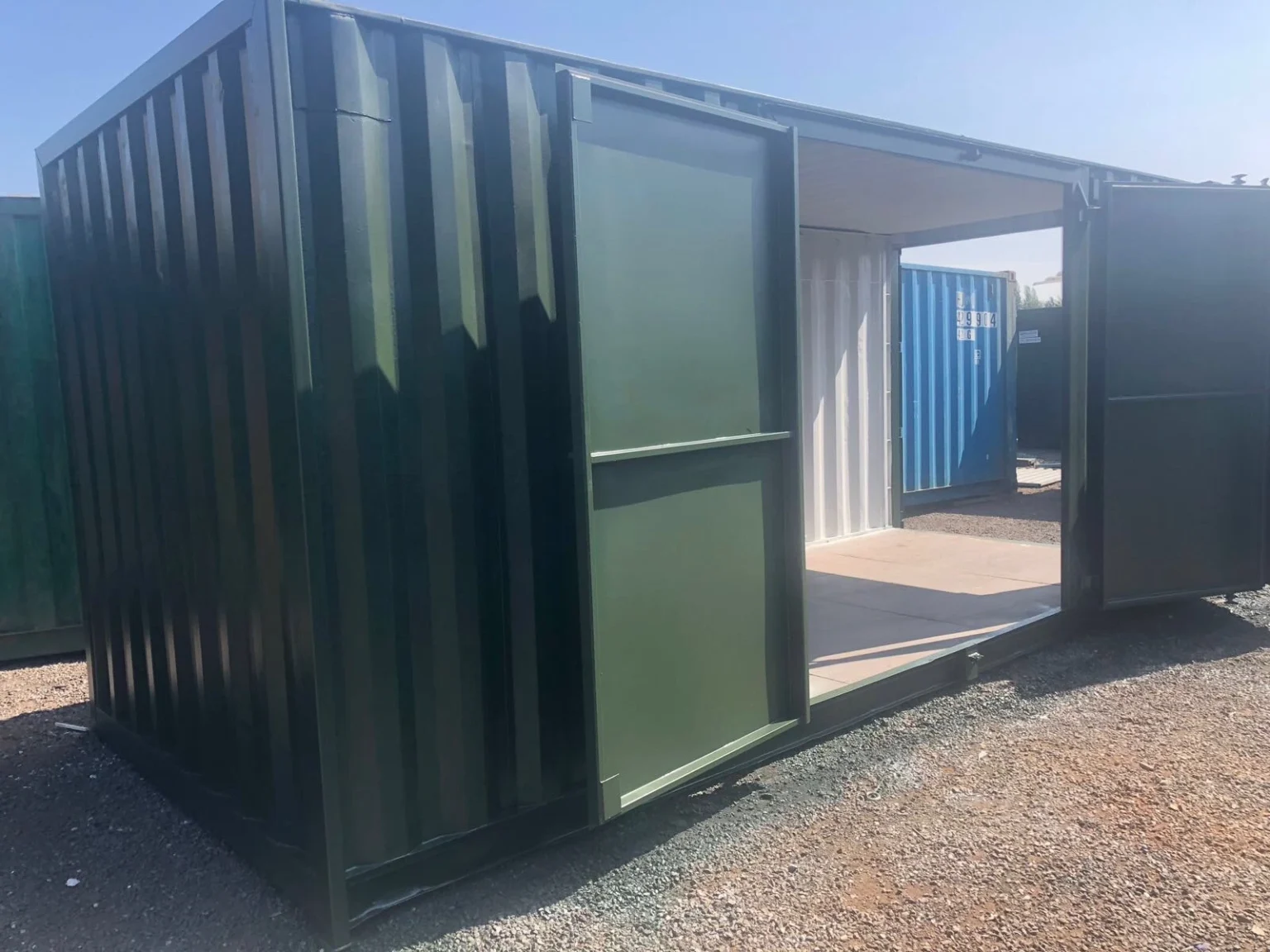20×8 Container With 8f Side Doors With Extra Door Secure Lock Boxes - Image 6