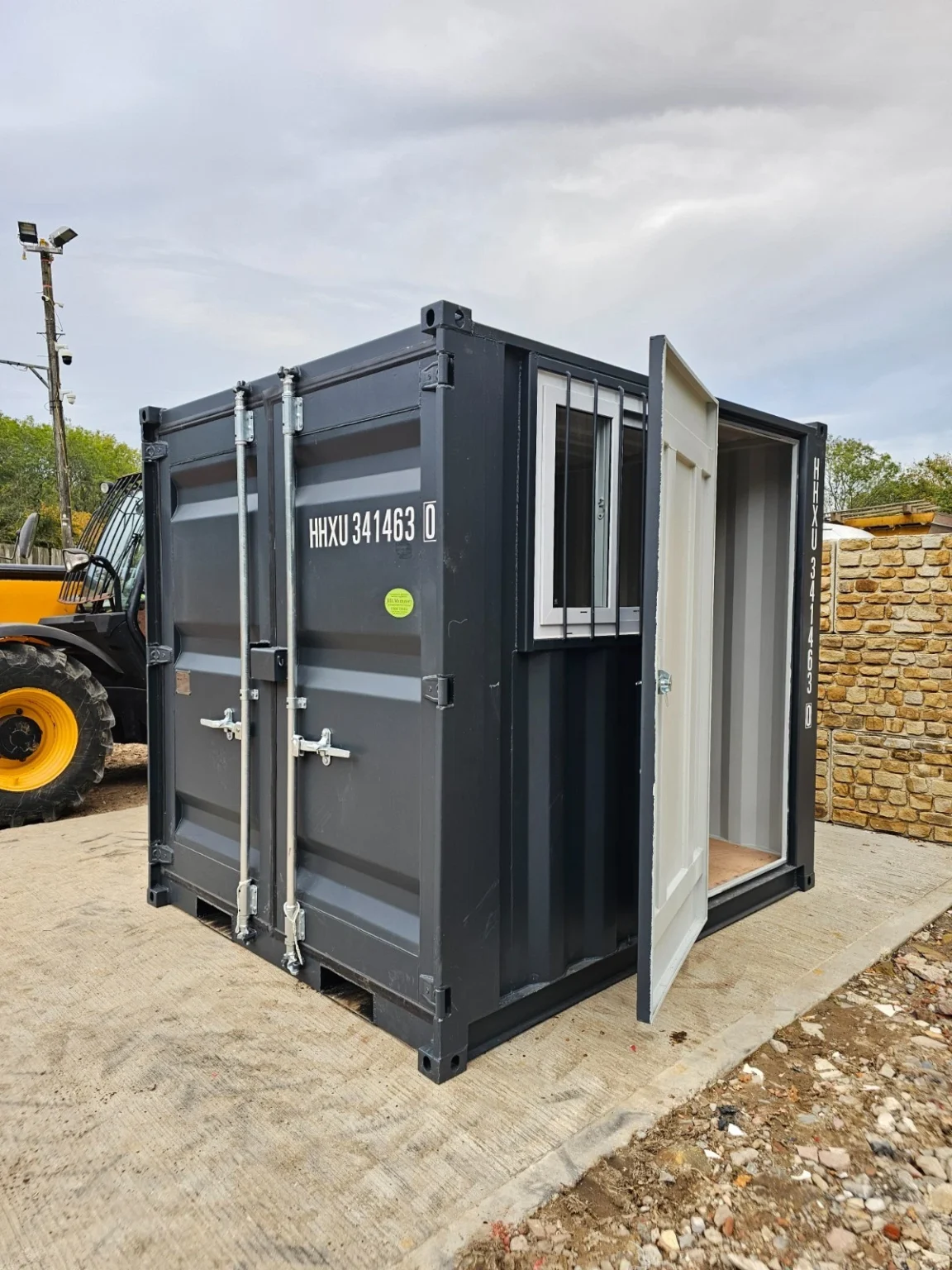 New 8′ Shipping Container Site Safe Lock Up Box Toolbox 8ft Workshop Shed Office - Image 3
