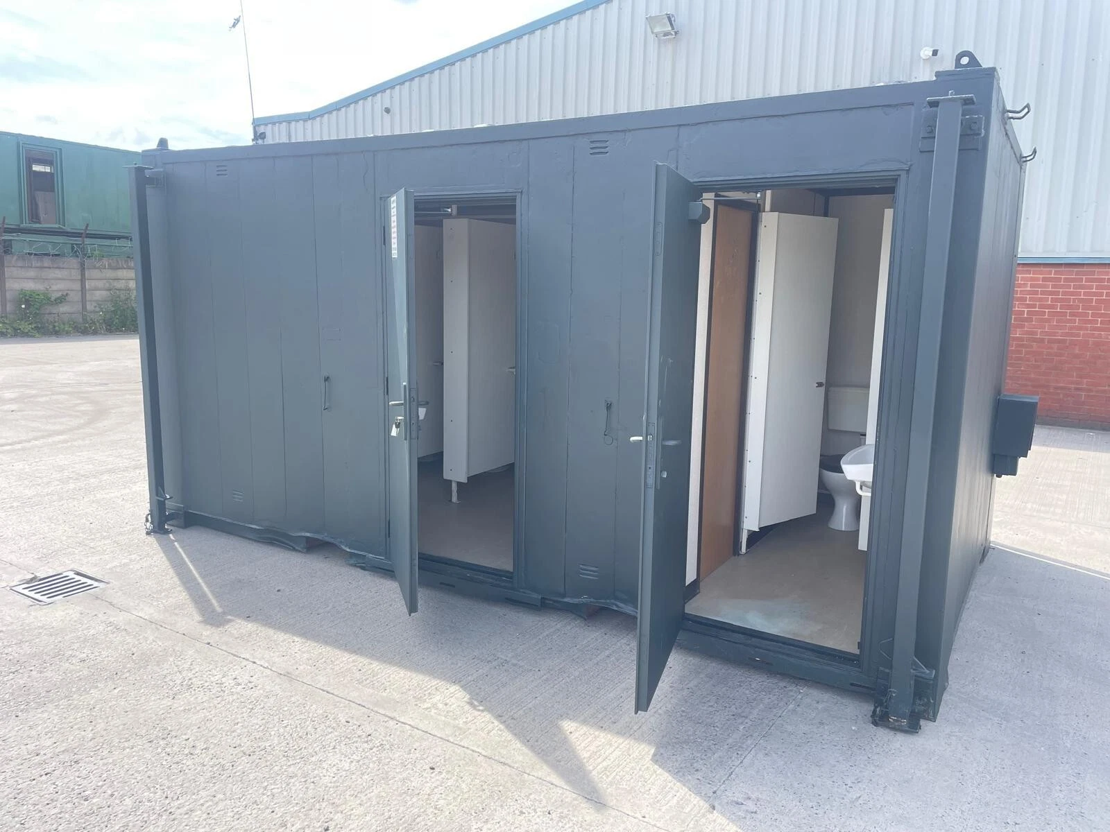 Anti vandal portable 3 plus 1 toilet unit in bury – Best service guaranteed