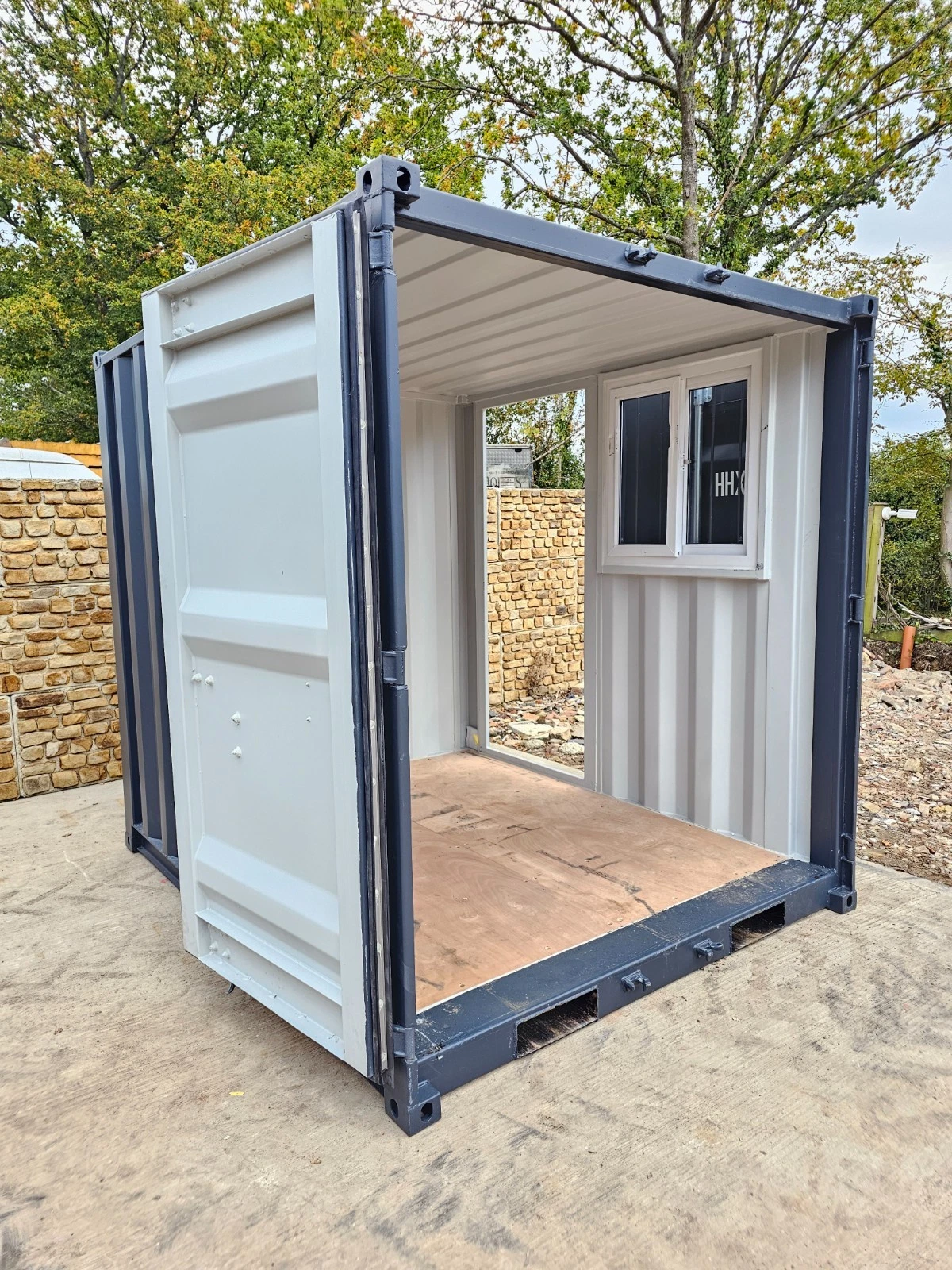New 8′ Shipping Container Site Safe Lock Up Box Toolbox 8ft Workshop Shed Office