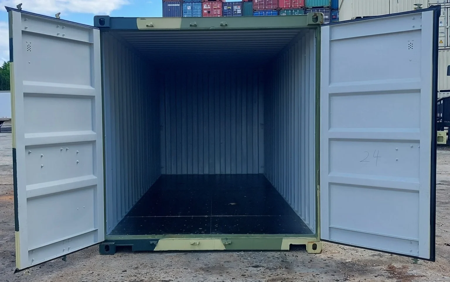 Camouflage New One Trip 20ft Shipping Storage Container Easy Open Door – USA - Image 7